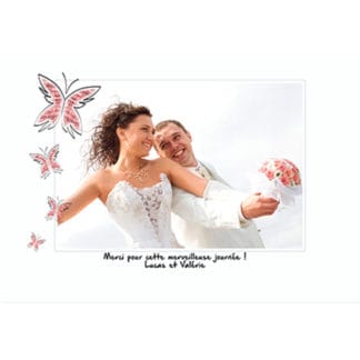 Magnets remerciements Lucas et valérie