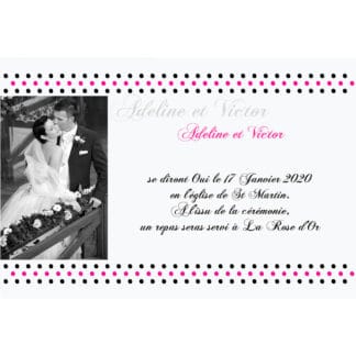 Faire part magnet Adeline et Victor