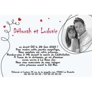 Faire part magnet Déborah et Ludovic