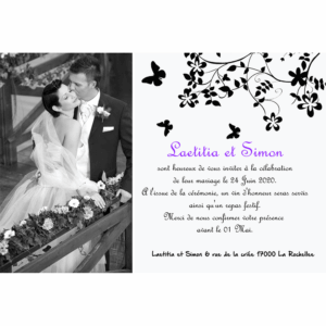 Faire part magnet Laetitia et Simon