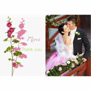 Magnet remerciements Fleur