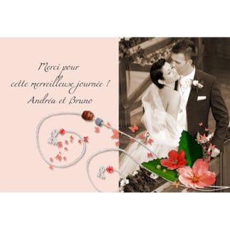 Magnet remerciements Andréa et Bruno