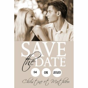 Save the date christine et mathieu