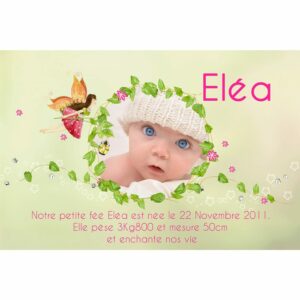 Faire-part magnet El&eacute;a