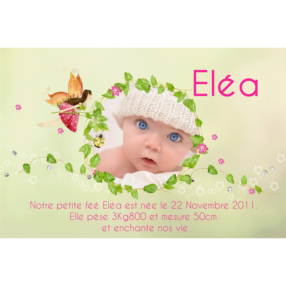 Faire-part magnet Eléa