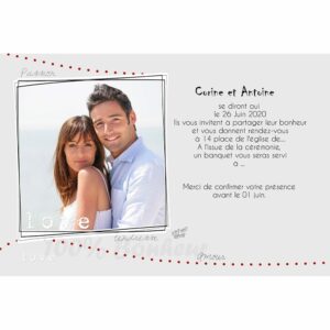 Faire part magnet Corine et Martin