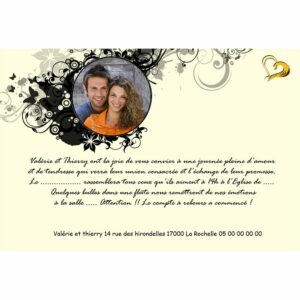 Faire part magnet Val&eacute;rie et Thierry