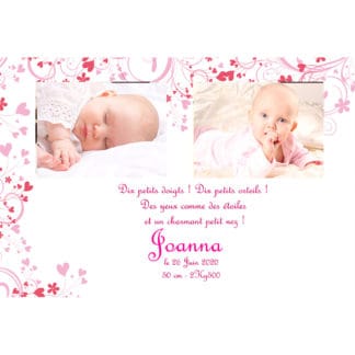 faire-part de naissance magnet Joanna
