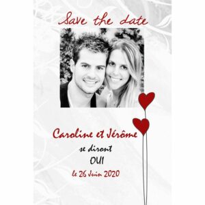 Save the date Caroline et J&eacute;r&ocirc;me