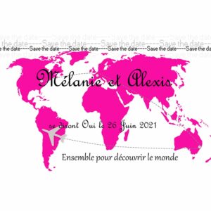 Save the date M&eacute;lanie et Alexis