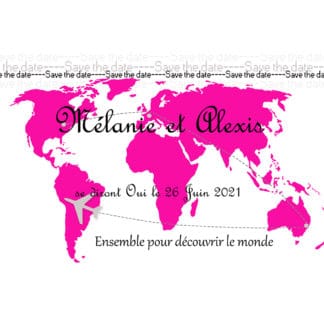 Save the date Mélanie et Alexis