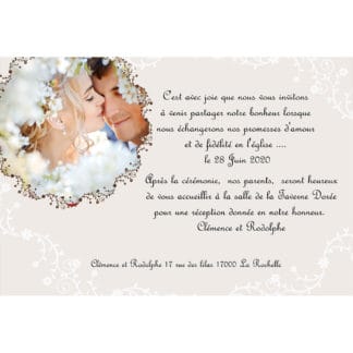 Faire part magnet Clémence et Rodolphe