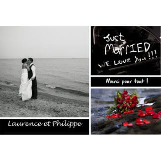 Magnet remerciement Laurence et Philippe