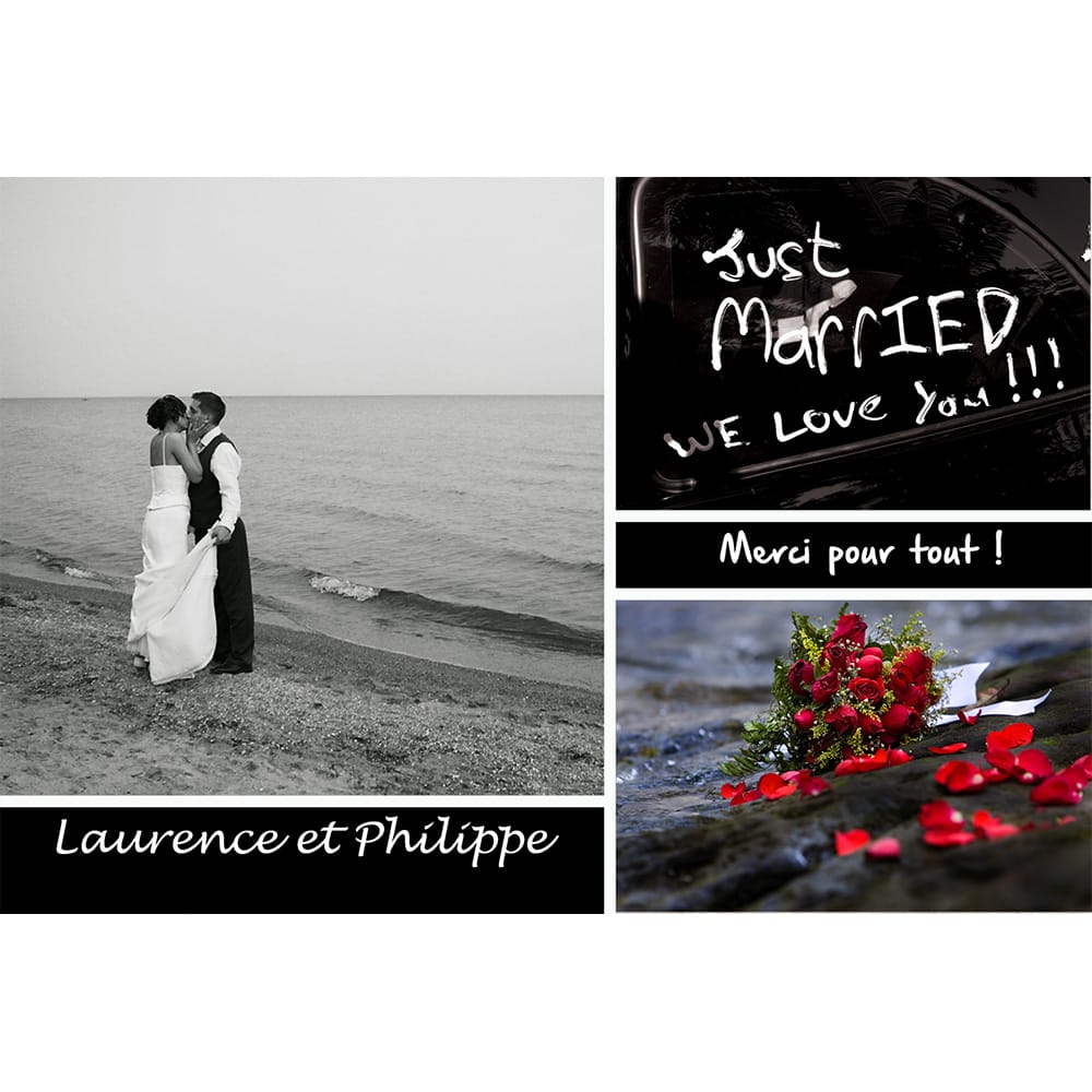 Magnet remerciement Laurence et Philippe