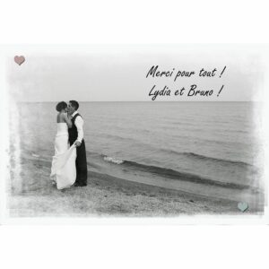 Magnet remerciement Lydia et Bruno