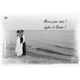 Magnet remerciement Lydia et Bruno