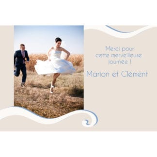 Magnet remerciement Marion et Clément