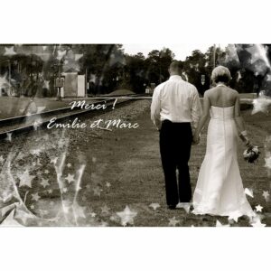 Magnet remerciement Emilie et Marc