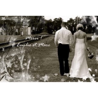 Magnet remerciement Emilie et Marc