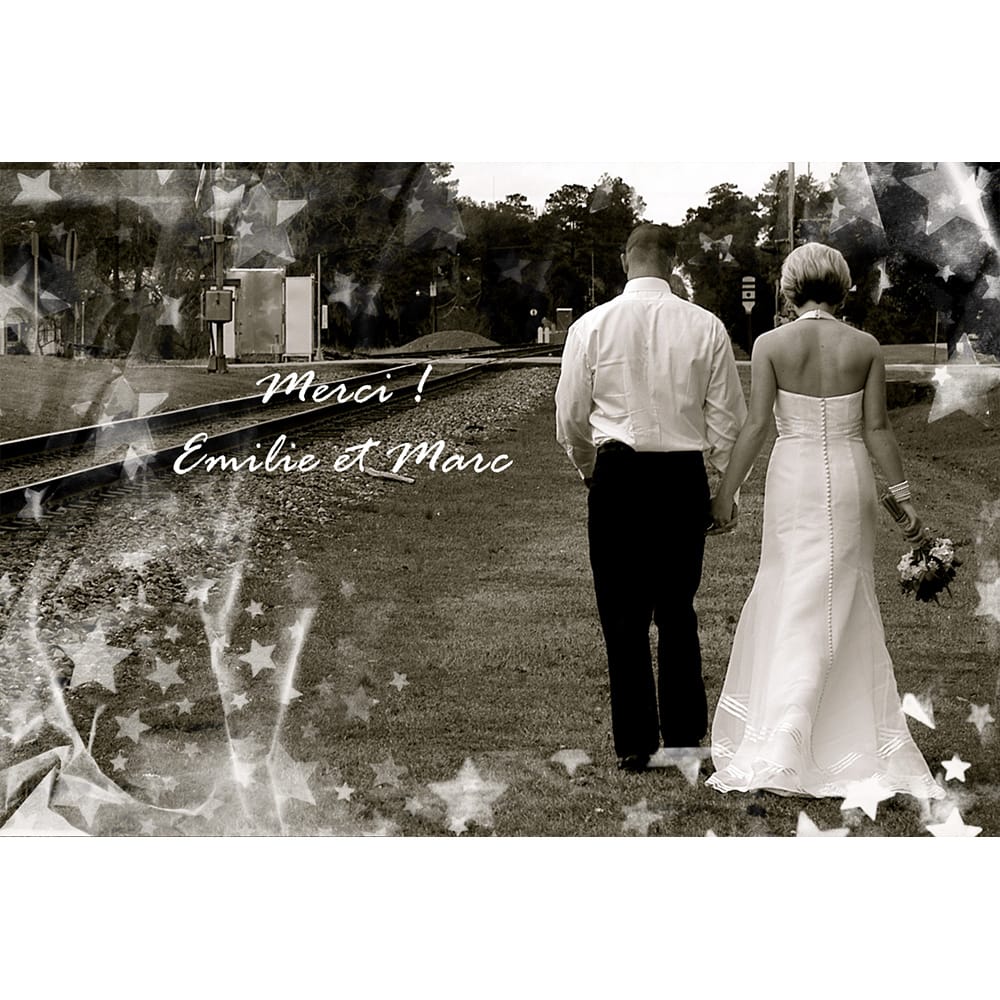 Magnet remerciement Emilie et Marc