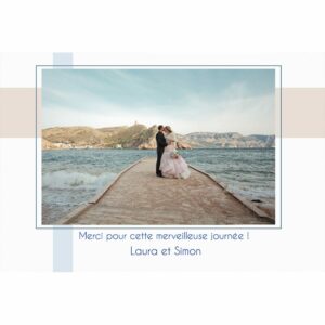Magnet remerciement Laura et Simon