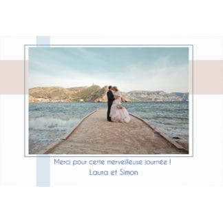 Magnet remerciement Laura et Simon