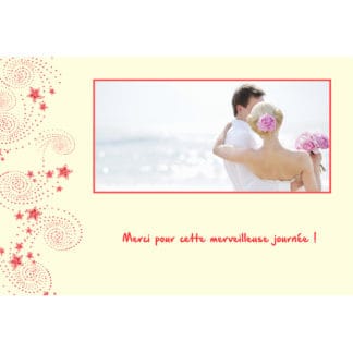 Magnet remerciement Sandie et Victor