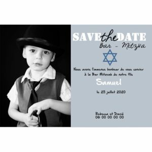 Faire part magnet bar mitzva Samuel