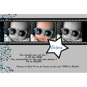 faire-part de naissance magnet Victoria