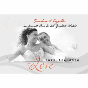 Magnet remerciements Sandra et Cyril