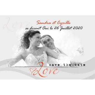 Magnet remerciements Sandra et Cyril