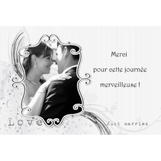 Magnet remerciements Dalila et Justin