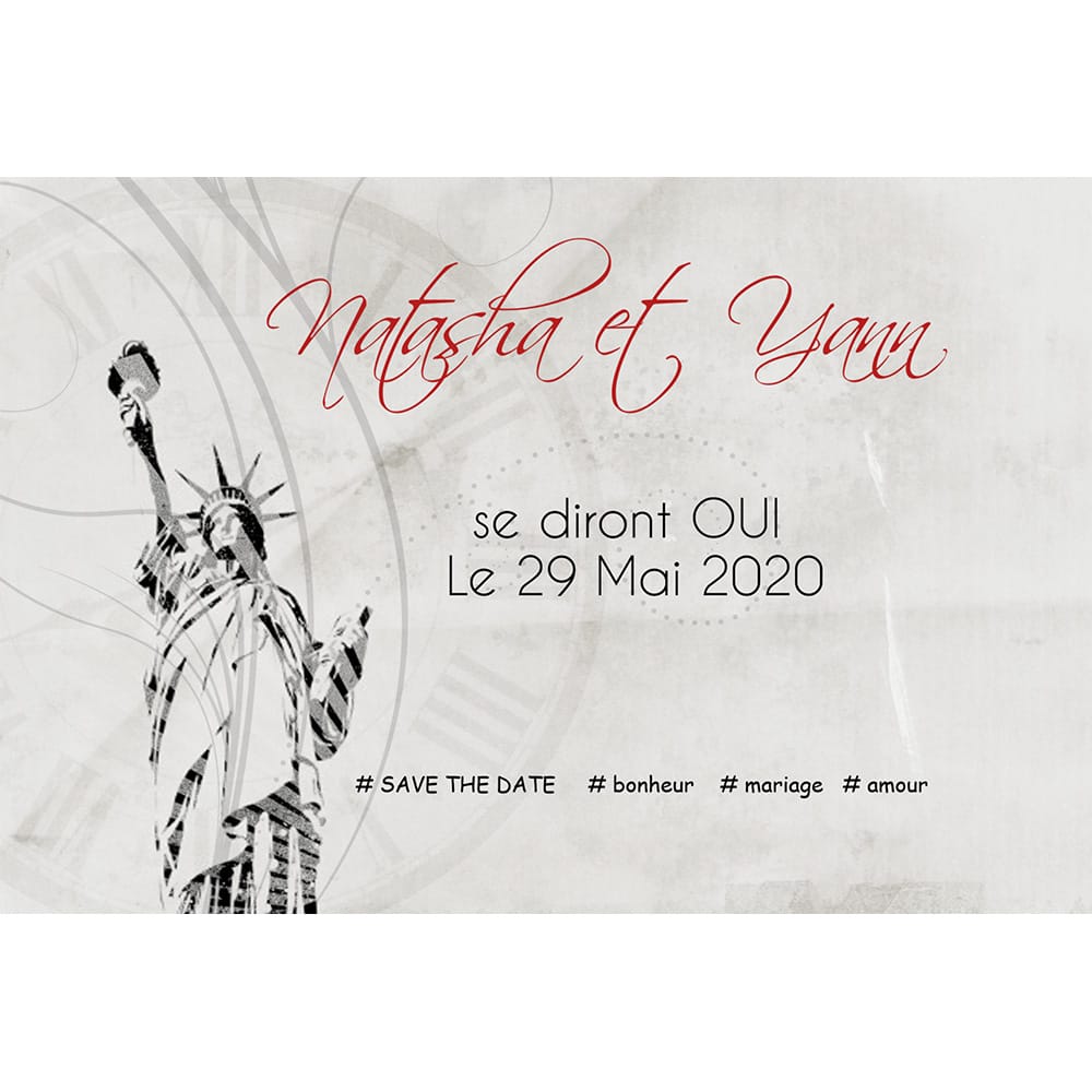 Save the date Natasha et Yann