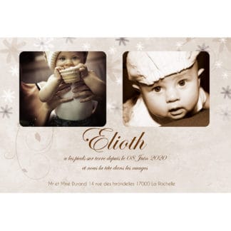 faire-part de naissance magnet Elioth