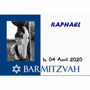 Faire part magnet bar mitzvah Raphael