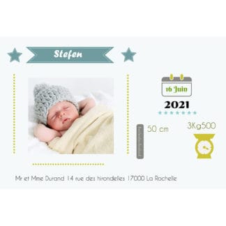faire-part de naissance magnet Stephen