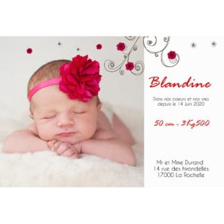 Faire-part magnet Blandine