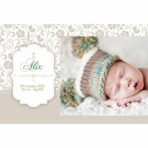 faire-part de naissance magnet Alix
