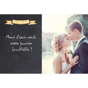 Magnet remerciement Brooke et Stuart