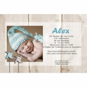 Faire part magnet Alex