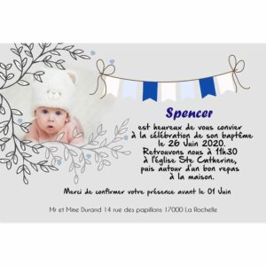 Faire part magnet Spencer