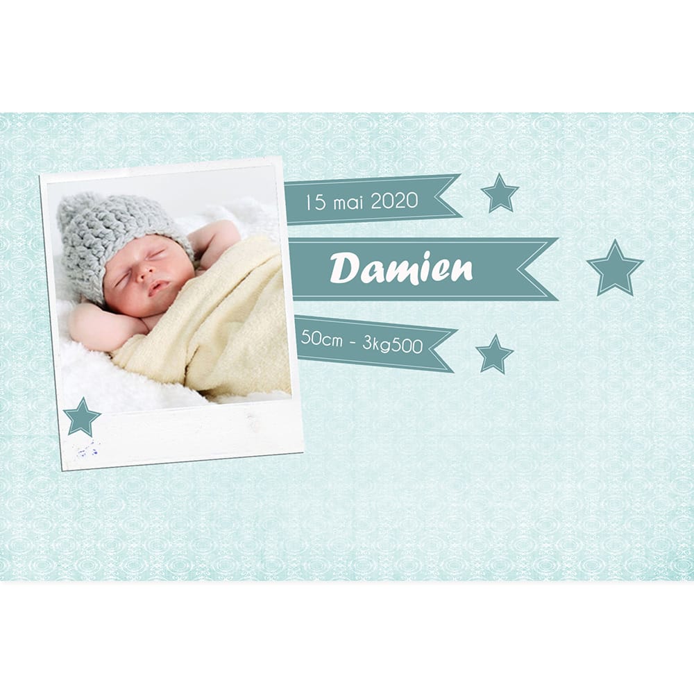 faire-part de naissance magnet Damien
