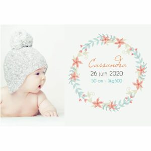 faire-part de naissance magnet Cassandra