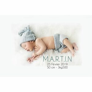 faire-part de naissance magnet Martin