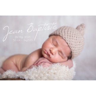 faire-part de naissance magnet Jean Baptiste