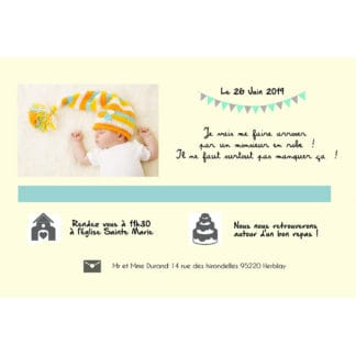 Faire part magnet Victor