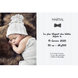 faire-part de naissance magnet Martial