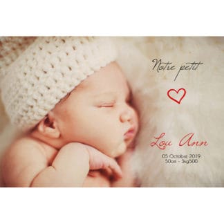 faire-part de naissance magnet Lou Ann
