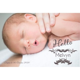 faire-part de naissance magnet Melvyn