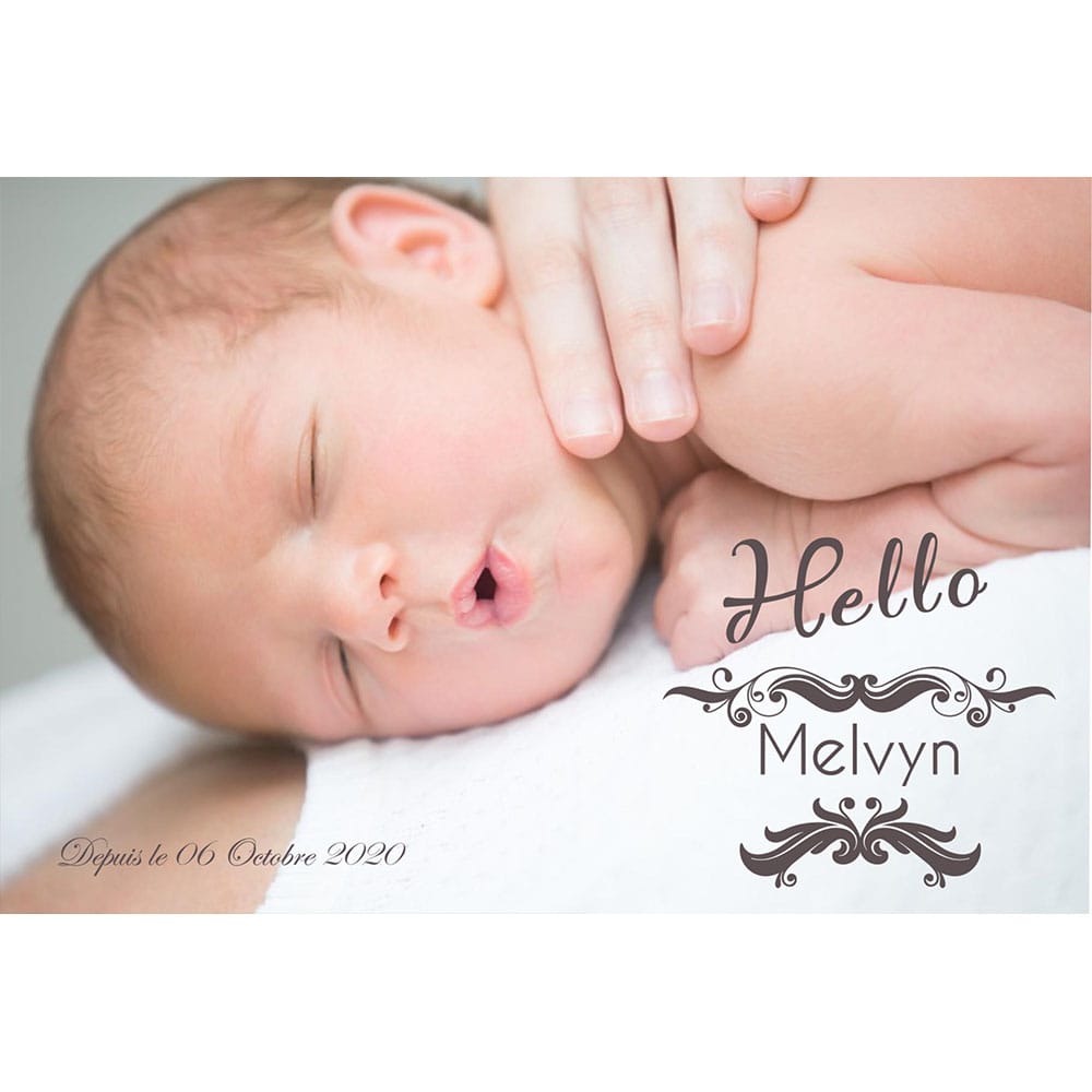 faire-part de naissance magnet Melvyn